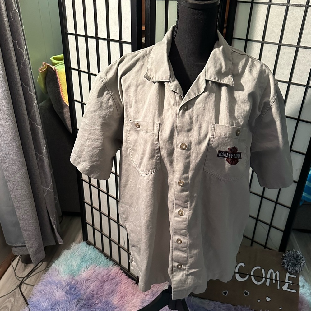 Harley Davidson Men’s Button up Shirt Large